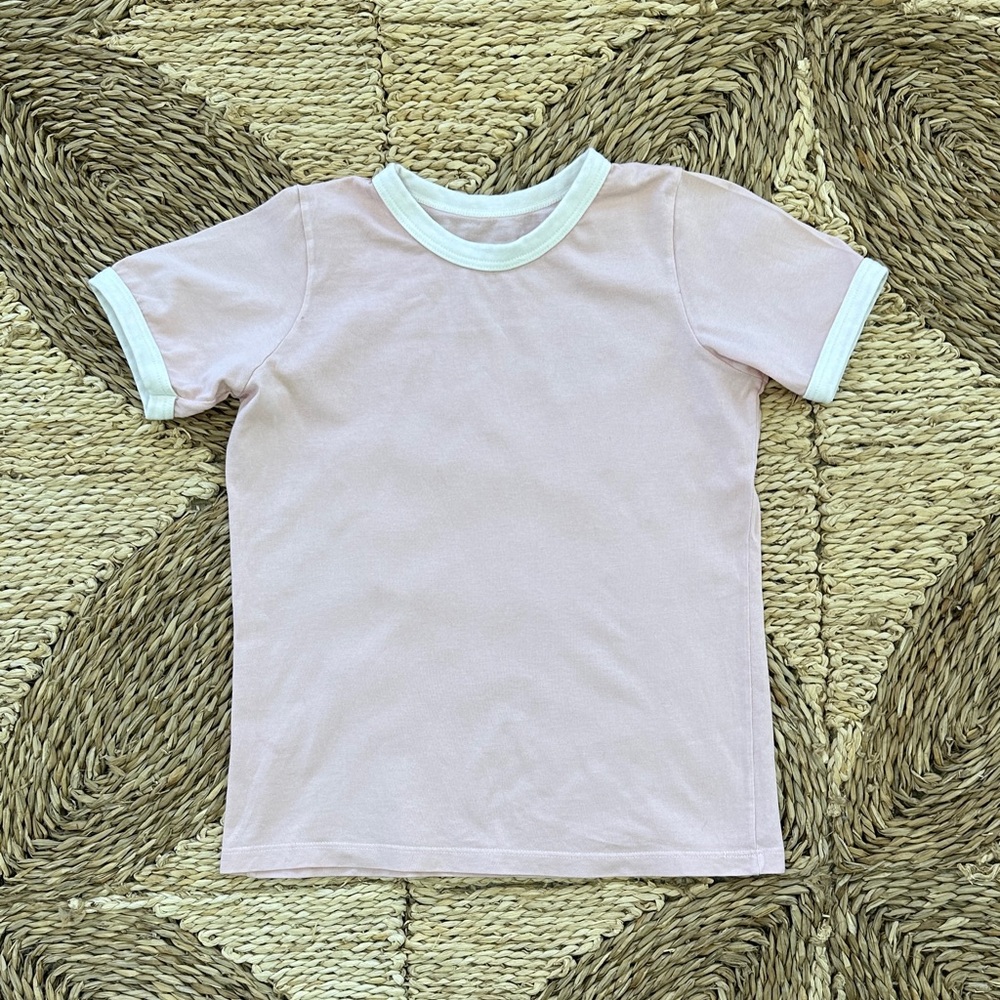 Winter Water Factory Pink Ringer Tee